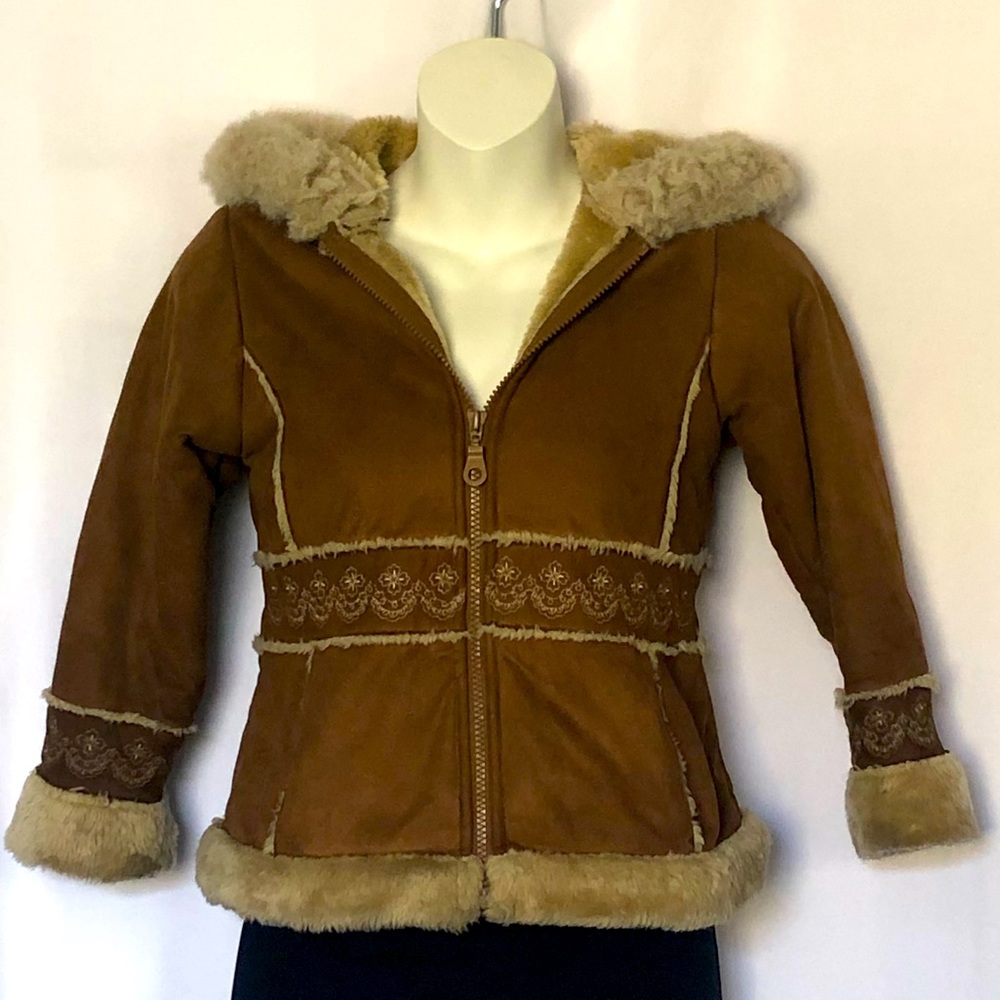 Big Chill Girls Faux Suede and Faux Fur